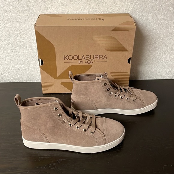 Koolaburra Shoes - KOOLABURRA BY UGG, W KELLEN SUEDE HIGH TOP, TAN, SIZE 9.